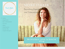 Tablet Screenshot of nicolestadler.com